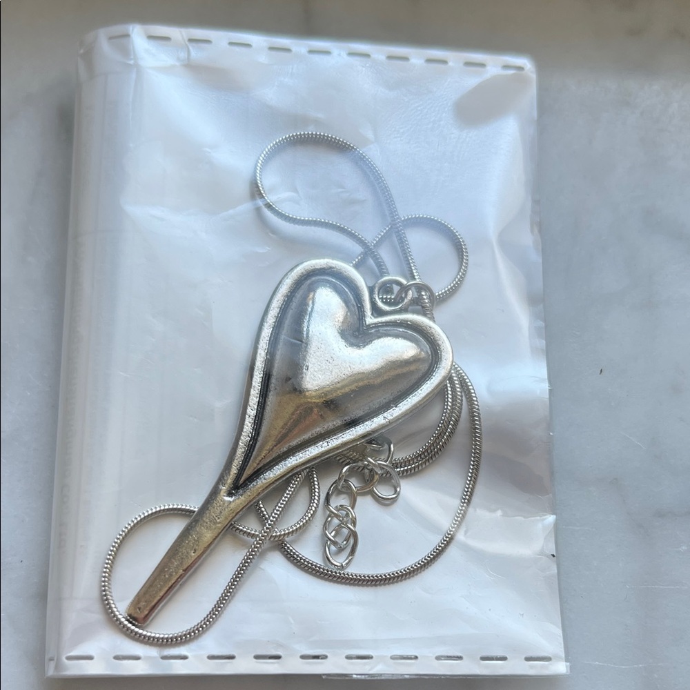Silver Heart Pendant Necklace